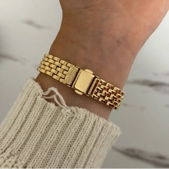 Panthere Classic Rectangle Stainless Steel Gold Watch - Picture 7 of 16